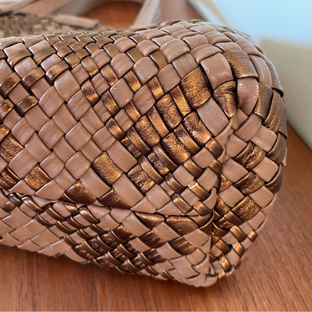Falor Italy  Woven Leather Tote Bag - Picture 4 of 7